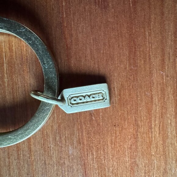 Vintage Coach Authentic Two Sided Peace Sign Key Chain - Picture 6 of 7